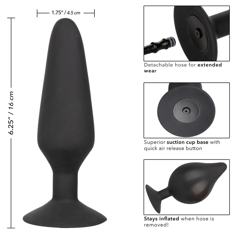 XL Silicone Inflatable Butt Plug - Peaches & Cream