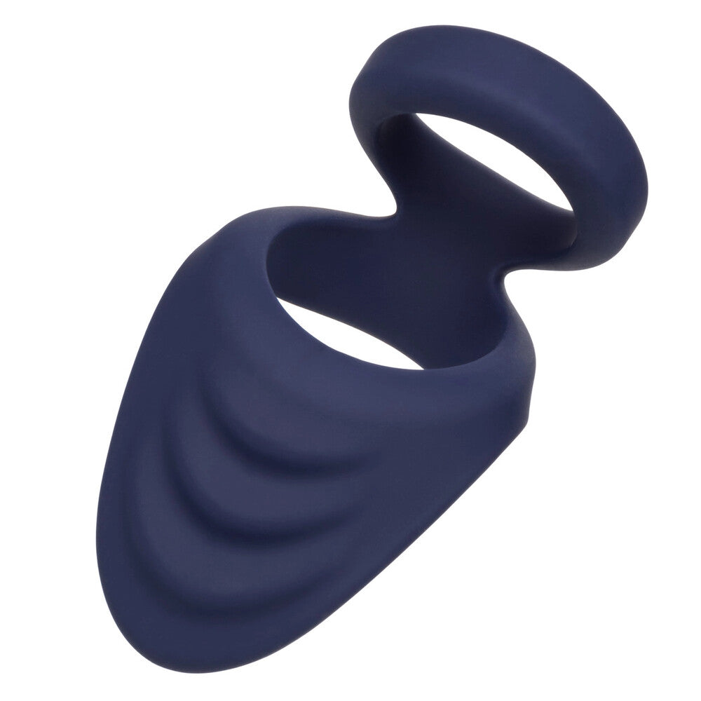 Viceroy Perineum Dual Silicone Cock Ring - Peaches & Cream