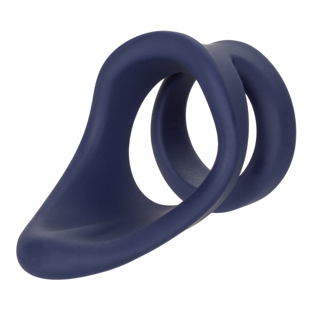 Viceroy Perineum Dual Silicone Cock Ring - Peaches & Cream