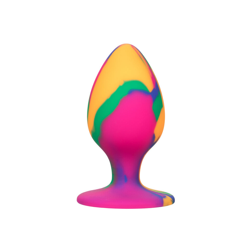 Cheeky Large Tie Dye Butt Plug - Peaches & Cream