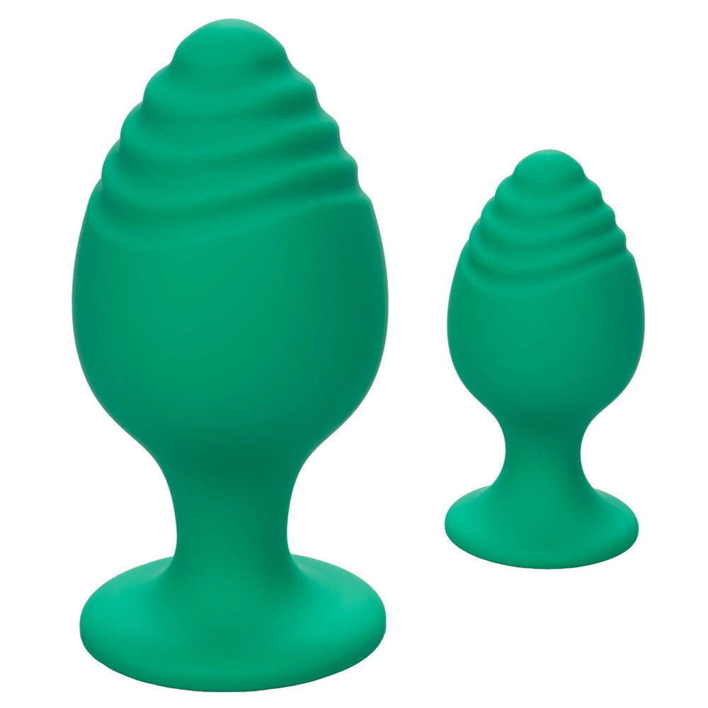 Cheeky Butt Plug Duo Green - Peaches & Cream