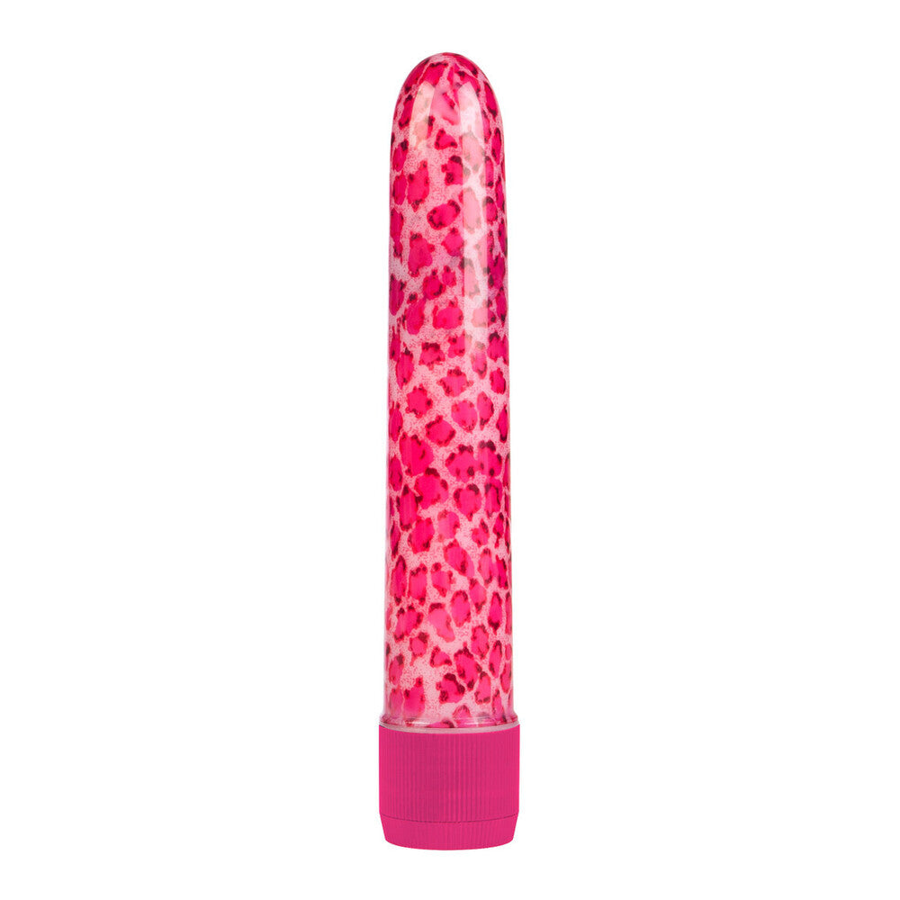 Pink Leopard Massager Vibrator - Peaches & Cream