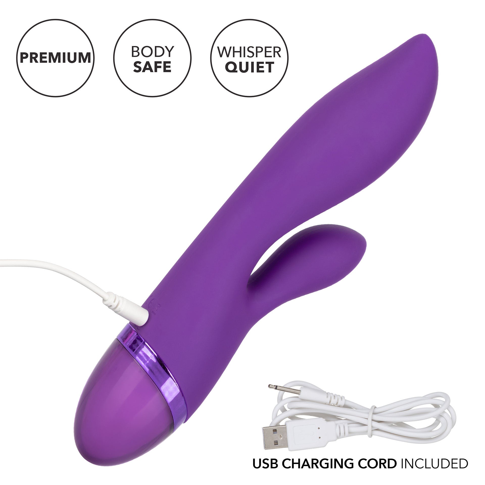 Aura Dual Lover Rechargeable Vibrator - Peaches & Cream