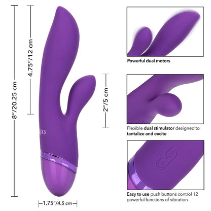 Aura Dual Lover Rechargeable Vibrator - Peaches & Cream