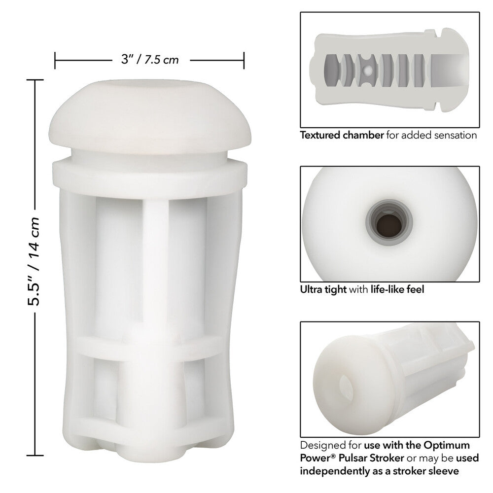 Optimum Power Pulsar Stroker Replacement Sleeve - Peaches & Cream