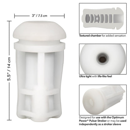 Optimum Power Pulsar Stroker Replacement Sleeve - Peaches & Cream