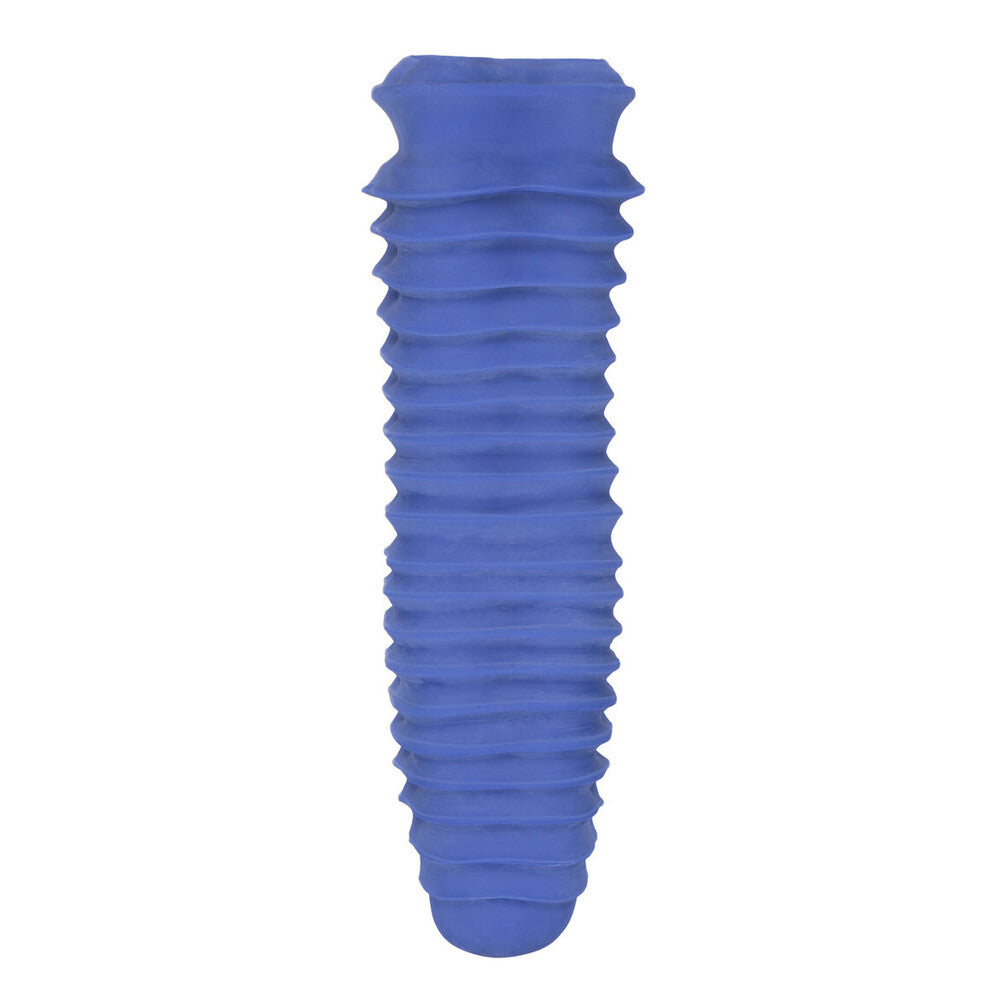 Apollo Stroker Closed End Textured Masturbator Blue - Peaches & Cream