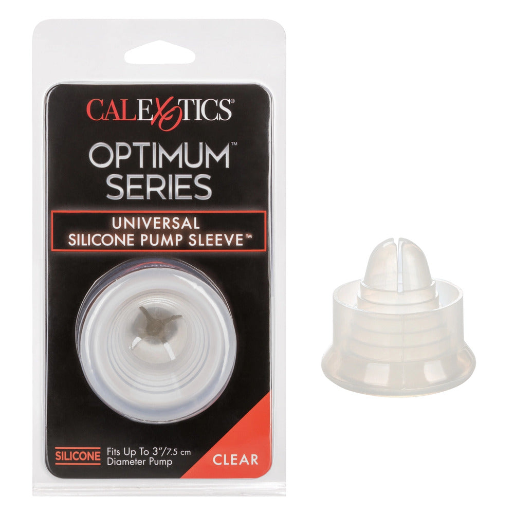 Optimum Series Universal Silicone Pump Sleeve Clear - Peaches & Cream