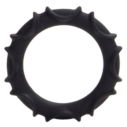 Atlas Silicone Cock Ring Black - Peaches & Cream