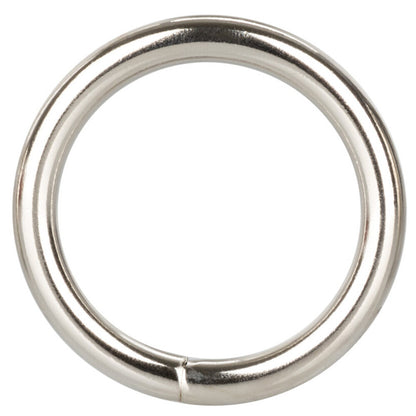 Medium Silver Cock Ring - Peaches & Cream