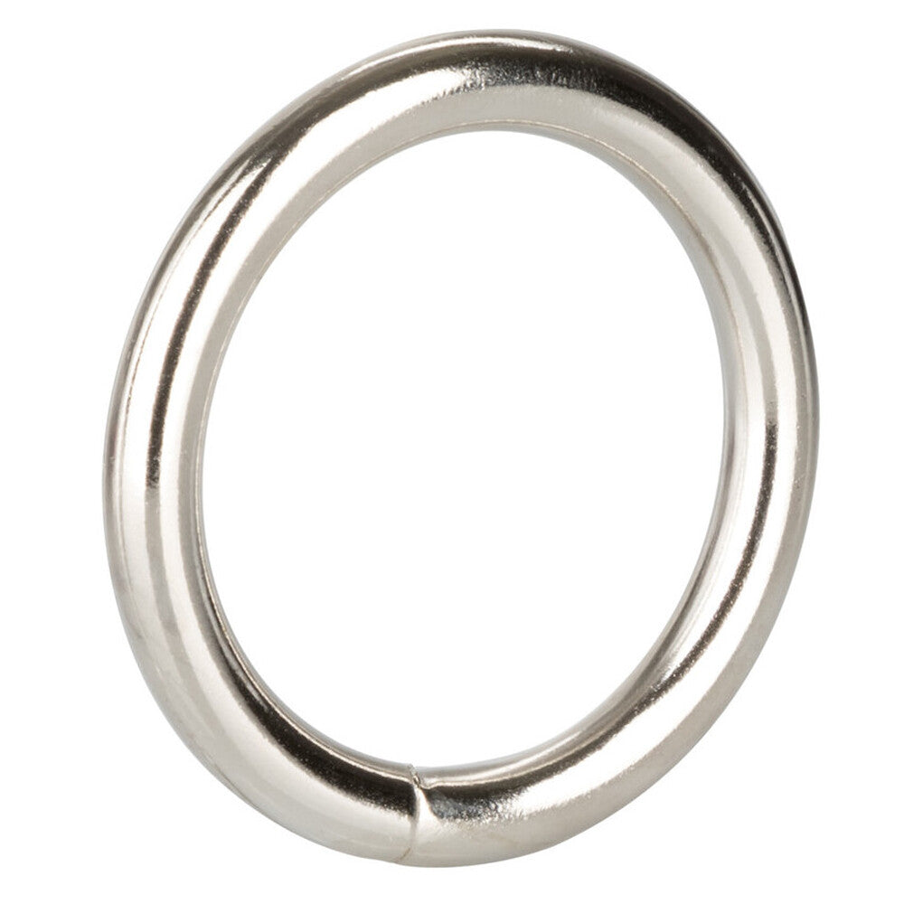 Medium Silver Cock Ring - Peaches & Cream