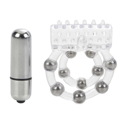 10 Bead Maximus Cock Ring - Peaches & Cream