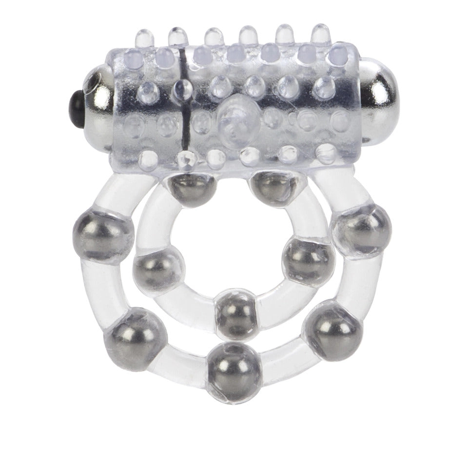 10 Bead Maximus Cock Ring - Peaches & Cream