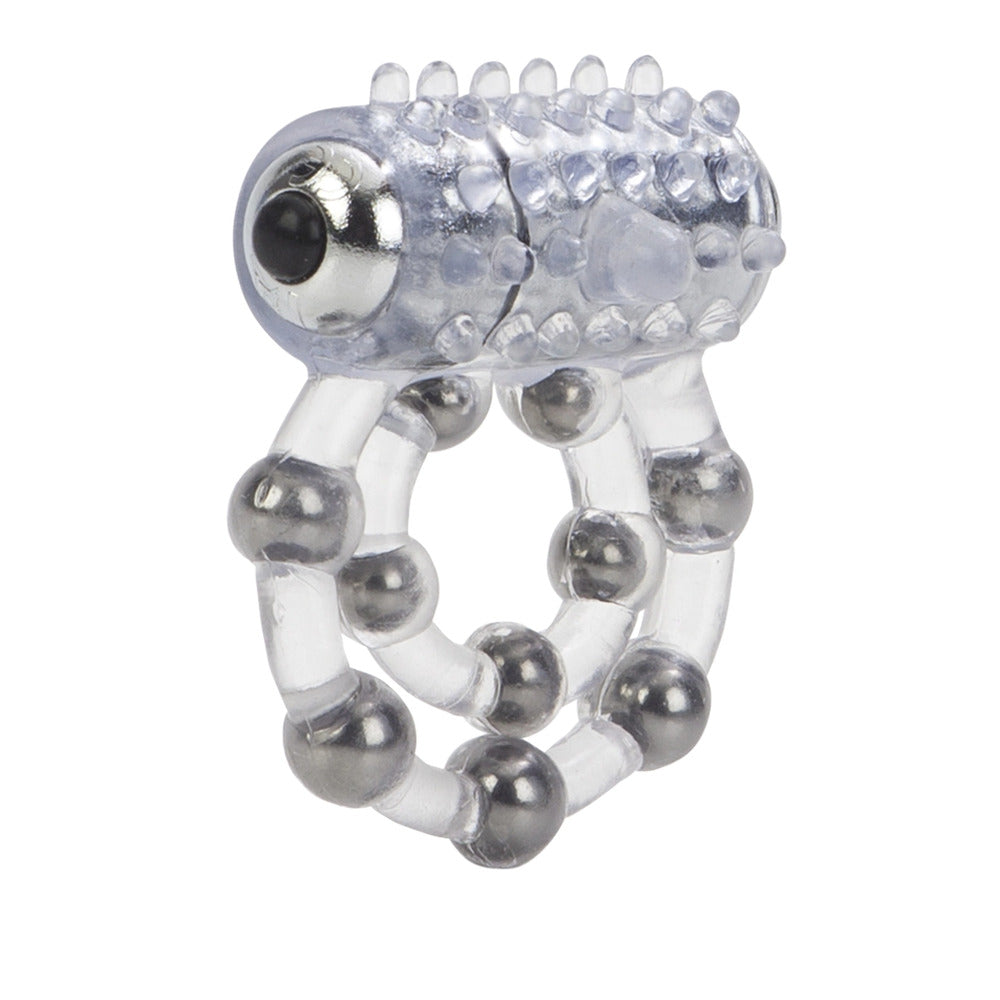 10 Bead Maximus Cock Ring - Peaches & Cream