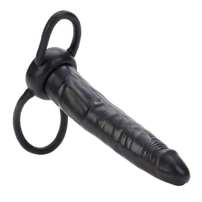 Accommodator Dual Penetrator Black Dildo - Peaches & Cream