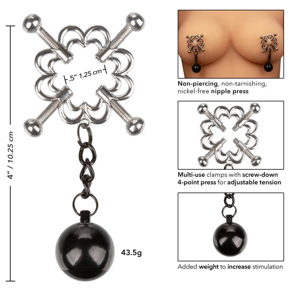 Nipple Grips 4 Point Weighted Nipple Press - Peaches & Cream