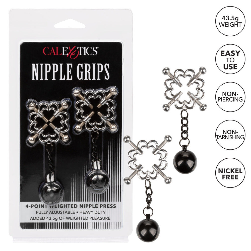 Nipple Grips 4 Point Weighted Nipple Press - Peaches & Cream