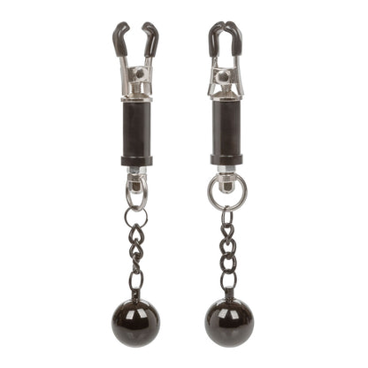 Nipple Grips Weighted Twist Nipple Clamps - Peaches & Cream