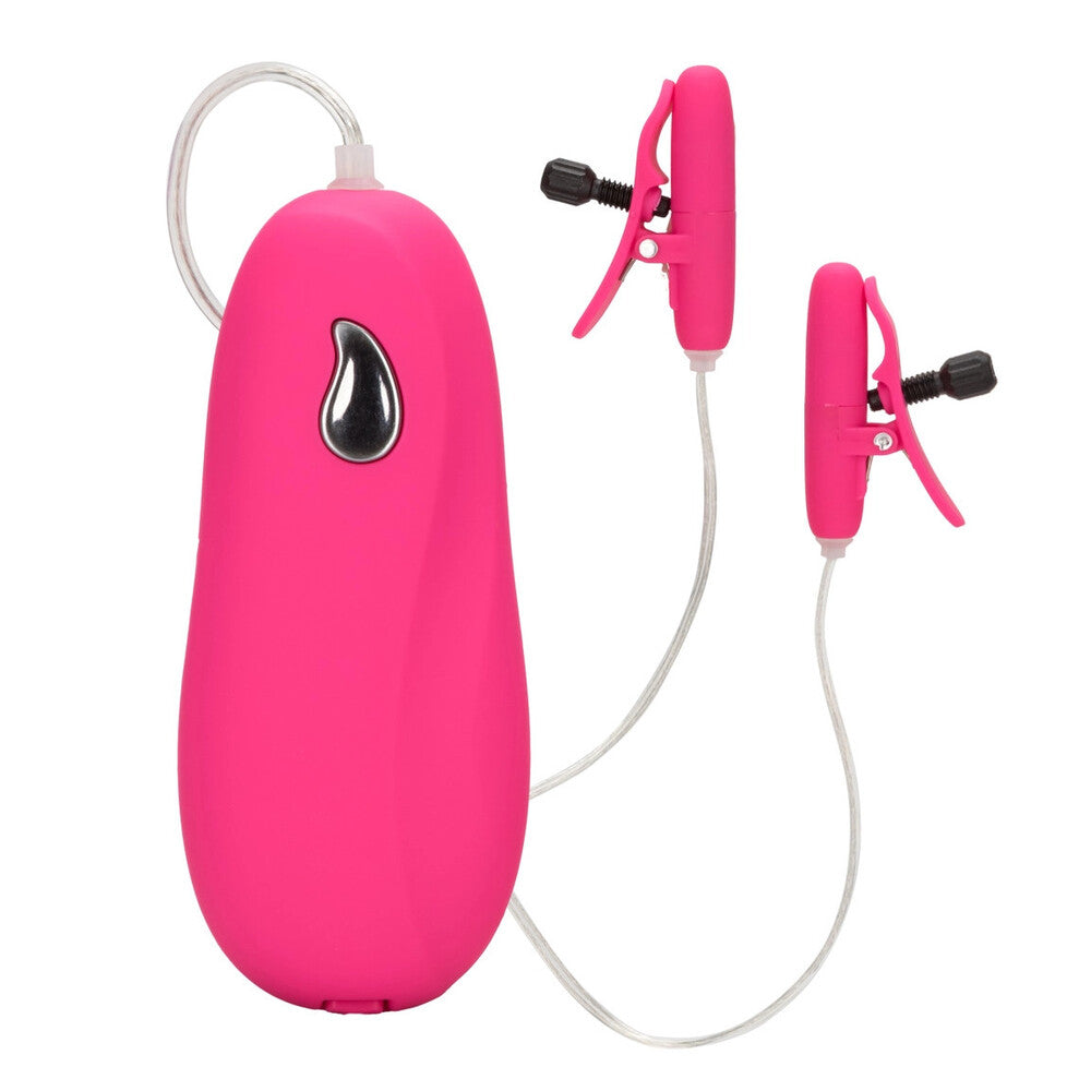 Heated Vibrating Nipple Teasers Pink - Peaches & Cream