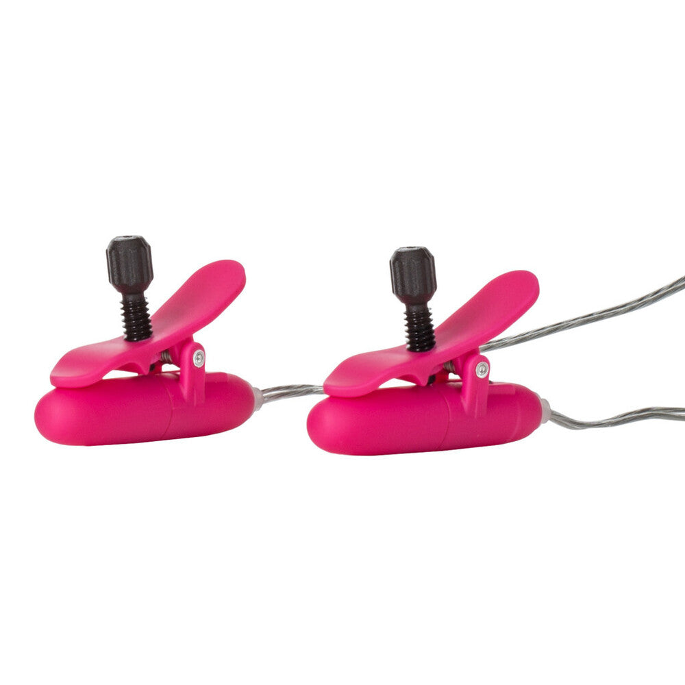 Heated Vibrating Nipple Teasers Pink - Peaches & Cream