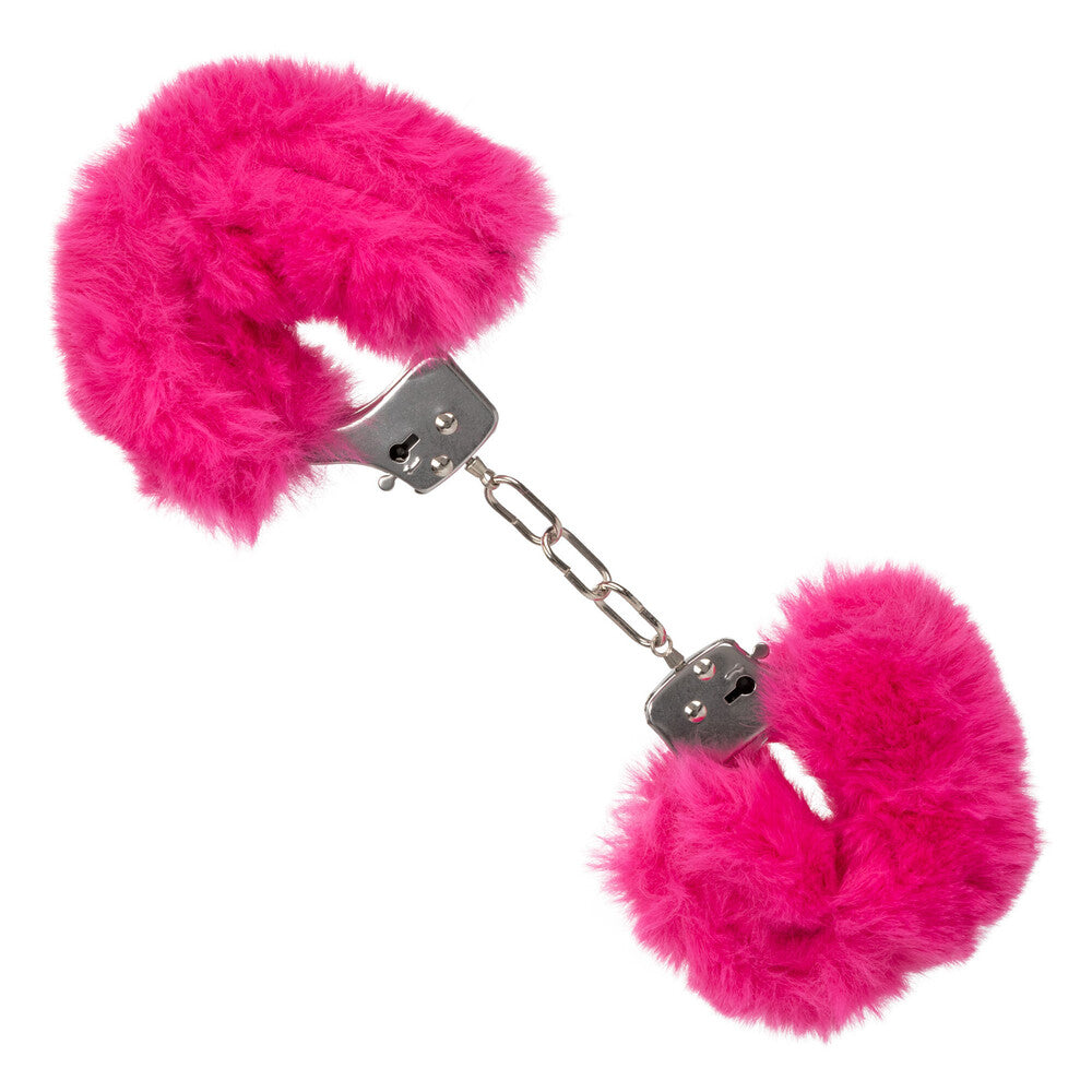 Ultra Fluffy Furry Cuffs Pink - Peaches & Cream