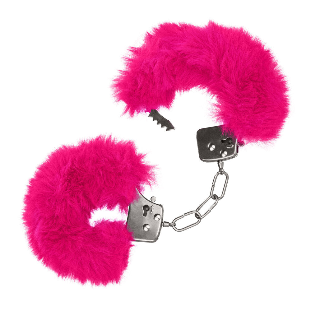 Ultra Fluffy Furry Cuffs Pink - Peaches & Cream