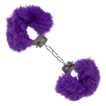 Ultra Fluffy Furry Cuffs Purple - Peaches & Cream