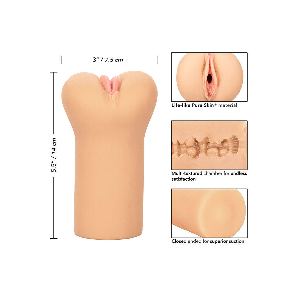 Boundless Vulva Masturbator Flesh Pink - Peaches & Cream