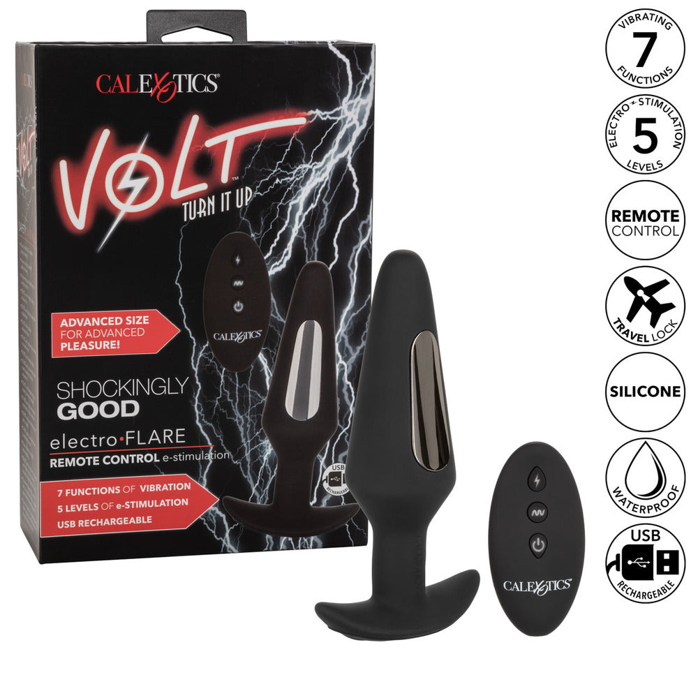 Volt Electro Flare EStim Butt Plug - Peaches & Cream