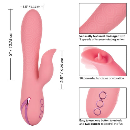 Rechargeable Pasadena Player Clit Vibrator - Peaches & Cream