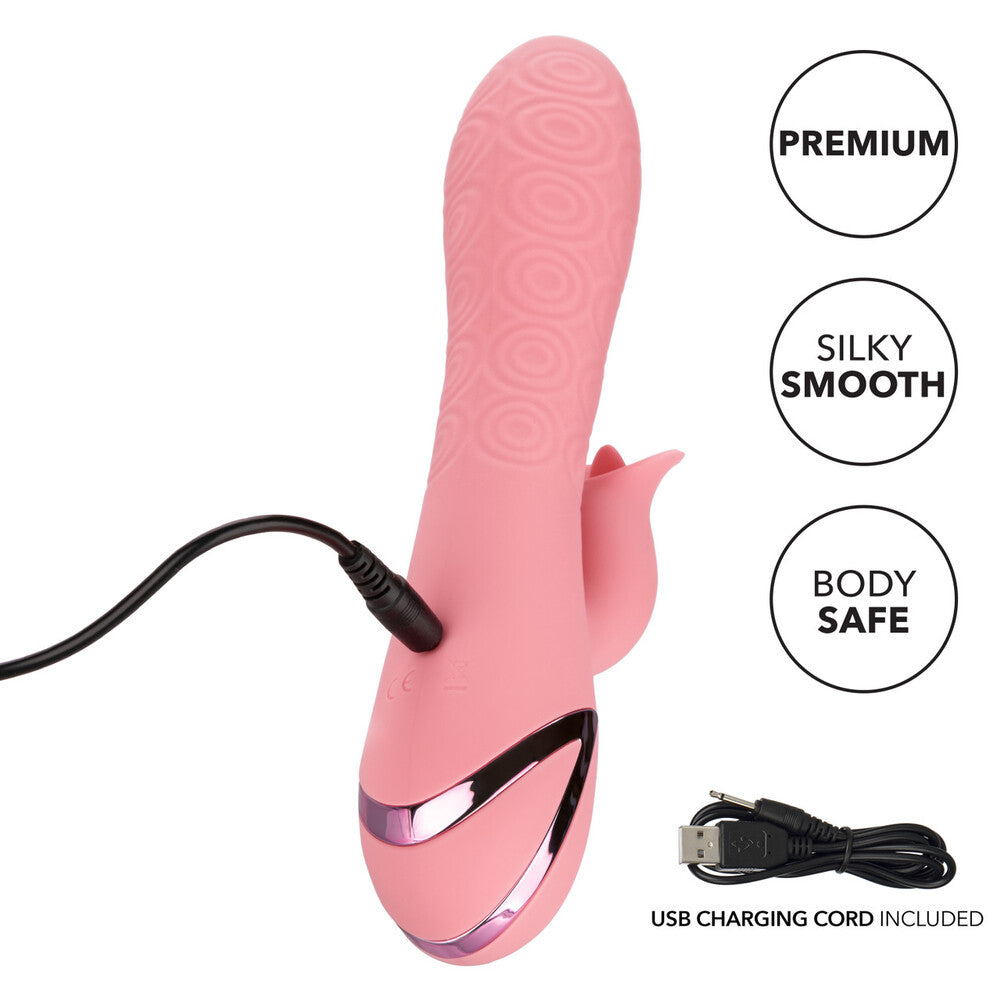 Rechargeable Pasadena Player Clit Vibrator - Peaches & Cream