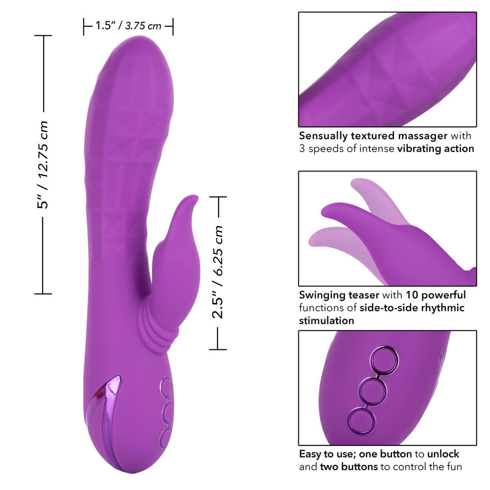 Rechargeable Valley Vamp Clit Vibrator - Peaches & Cream