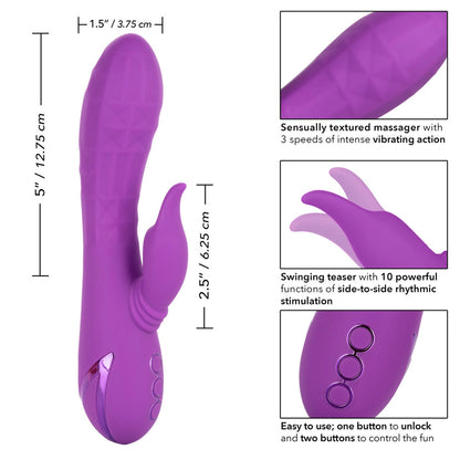 Rechargeable Valley Vamp Clit Vibrator - Peaches & Cream