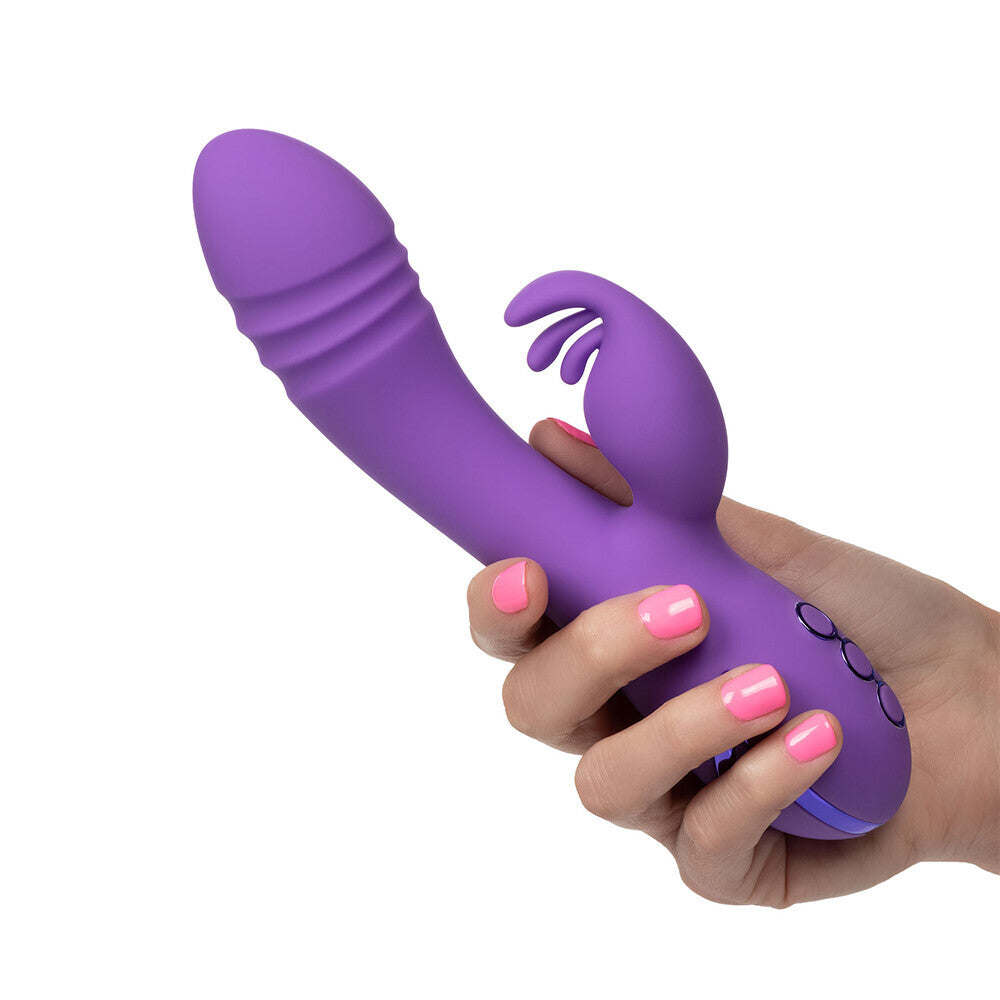 West Coast Wave Rider Vibrator and Clit Stim - Peaches & Cream