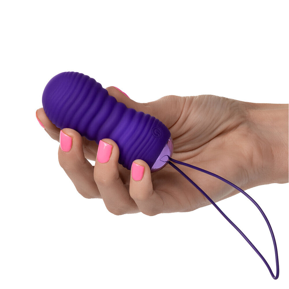 Slay THRUSTME Remote Control Ribbed Bullet - Peaches & Cream