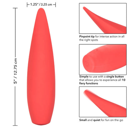 Red Hot Ember Rechargeable Vibrator - Peaches & Cream