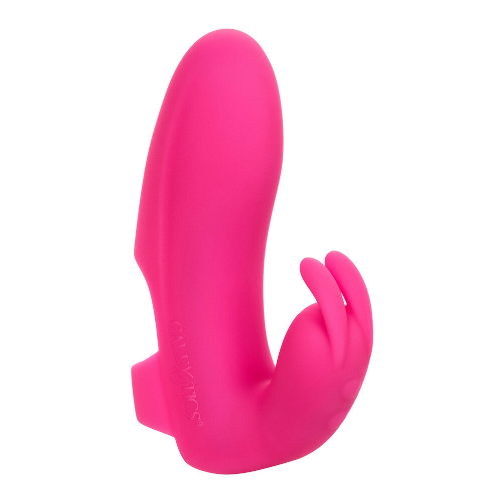 Marvelous Pleaser Rabbit Finger Vibrator - Peaches & Cream