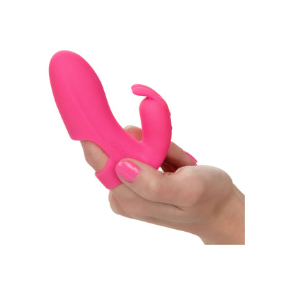 Marvelous Pleaser Rabbit Finger Vibrator - Peaches & Cream