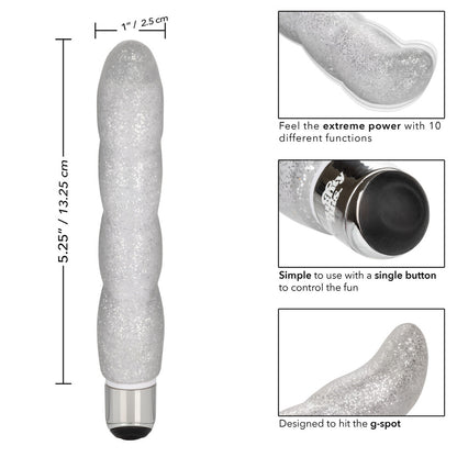 Naughty Bits Screwnicorn Majestic GSpot Vibrator - Peaches & Cream