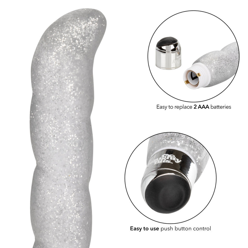 Naughty Bits Screwnicorn Majestic GSpot Vibrator - Peaches & Cream