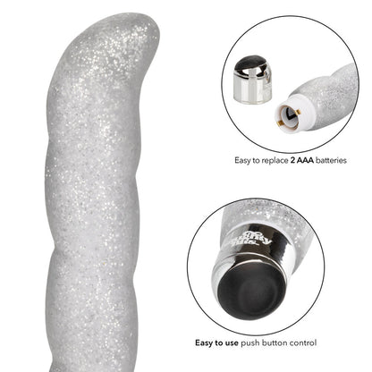 Naughty Bits Screwnicorn Majestic GSpot Vibrator - Peaches & Cream