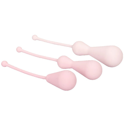 Inspire Weighted Silicone Kegel Training Kit - Peaches & Cream