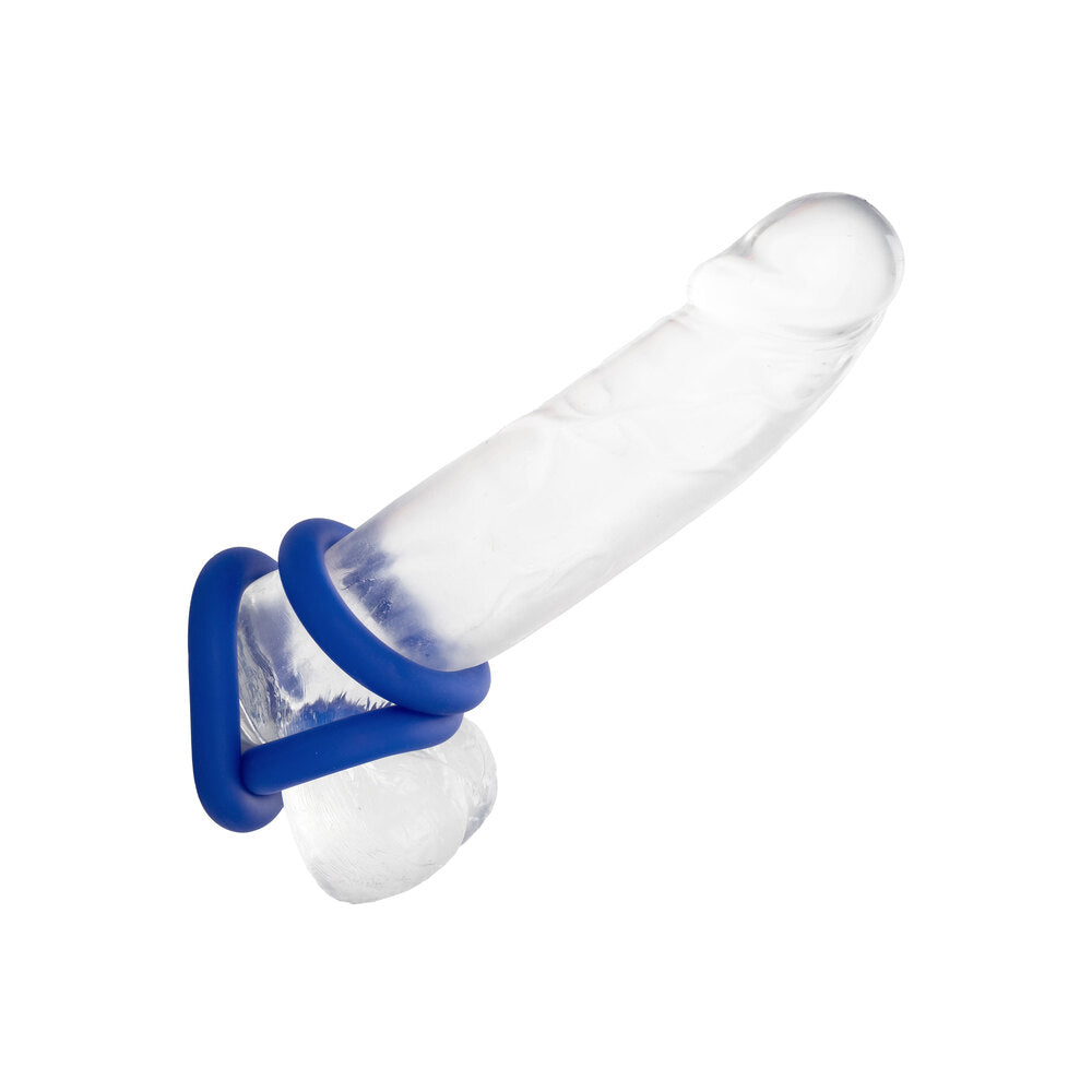 Admiral Universal Cock Ring Set Blue - Peaches & Cream