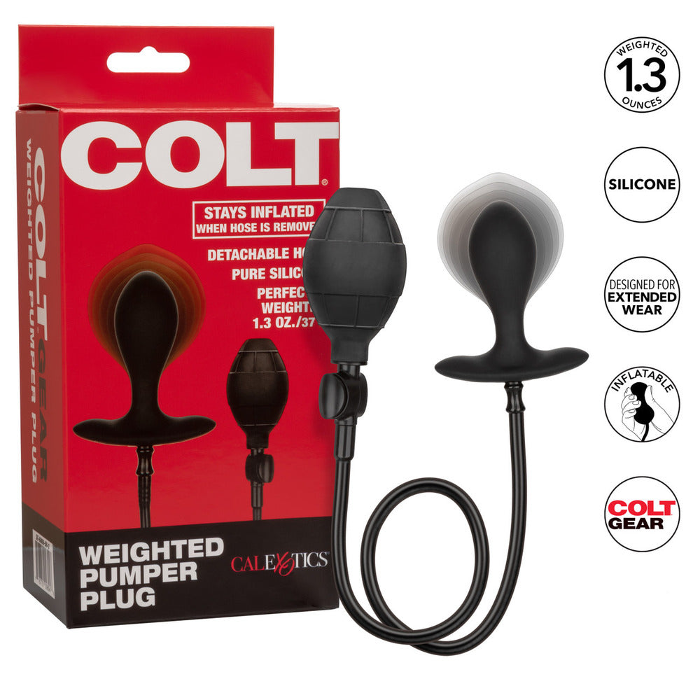 Colt Weighted Plumper Inflatable Butt Plug - Peaches & Cream