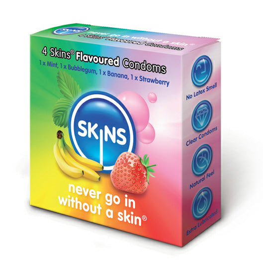 Skins Flavoured Condoms 4 Pack - Peaches & Cream