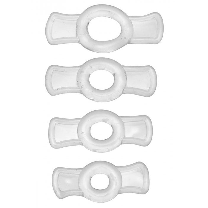 Size Matters Endurance Penis Ring Set - Peaches & Cream