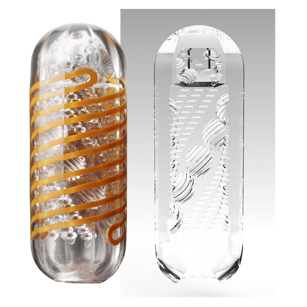 Tenga 05 Beads Spinner Masturbator - Peaches & Cream