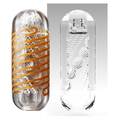 Tenga 05 Beads Spinner Masturbator - Peaches & Cream