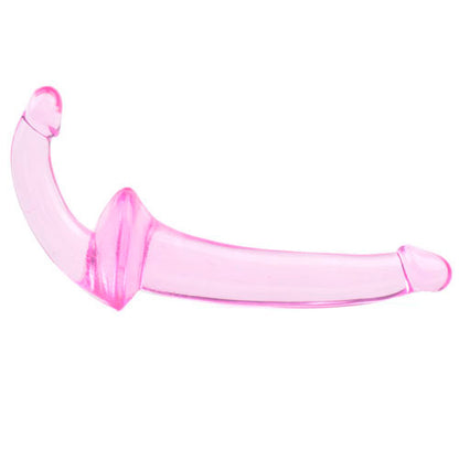 Double Fun Pink Strapless Strap On Dildo - Peaches & Cream