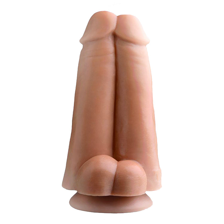 Tom Of Finland Dual Dicks Dildo - Peaches & Cream